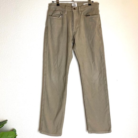 Flint and Tinder Straight Fit Chino Khaki Pants 29X30 - Picture 2 of 6